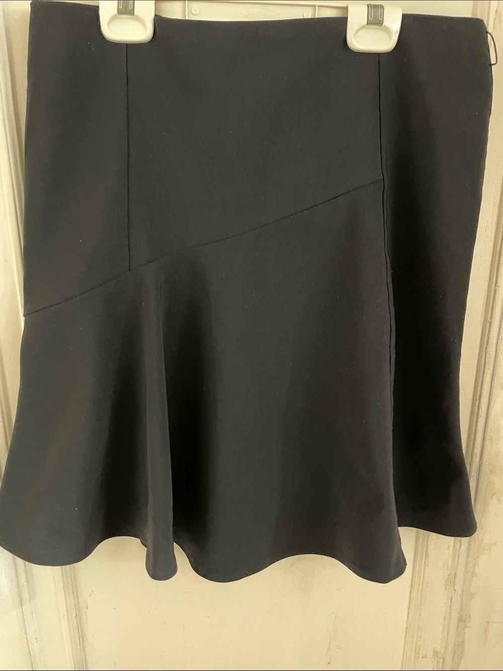 Women's Black A-Line Flared Skirt